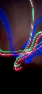 Simulation of galaxy light motion of stars in dark Stock Photos