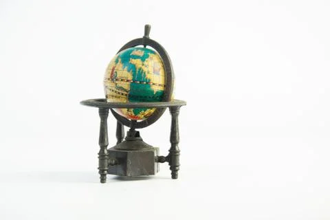 Simulation globe  on white background Stock Photos
