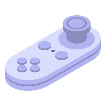 Simulation joystick icon, isometric style Stock Illustration