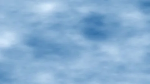 Simulation of light blue clouds moving in sky Stock Footage 276600897