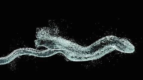 Simulation of a massive mythical Naga serpent Stock Footage 315059790