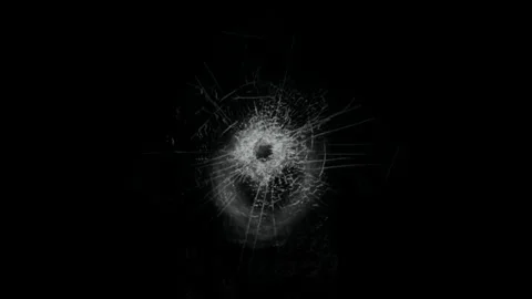 Simulation of a shot on a glass, on a black background to make it transparent Stock Footage 258212969