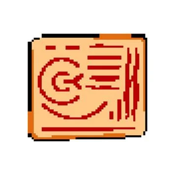 Simulation suture practice pad pixel art vector illustration Stock Illustration
