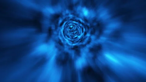 Simulation of traveling through a wormhole. Vídeos de archivo 336316279