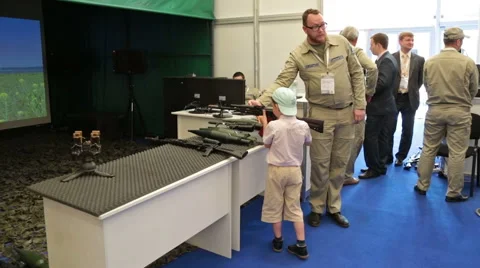 The simulator automatic firearms Stock Footage 54413135