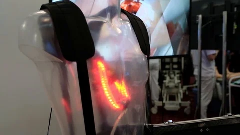 The simulator mannequin Stock Footage 89567500