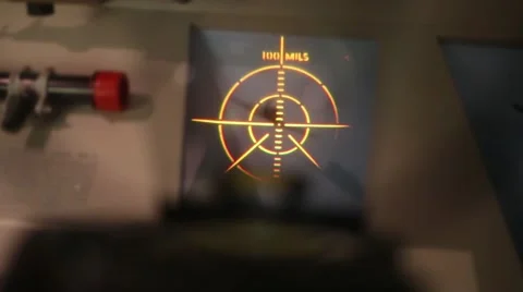 Simulator of target for shooting on military plane Video stock 57142902