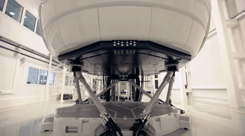Simulator for training pilots of the aircraft Stock Footage 42016919