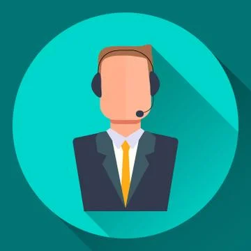 Simultaneous Interpreter icon Stock Illustration