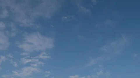 Simultaneous movement of clouds of different levels, time lapses. Stock Footage 146342049