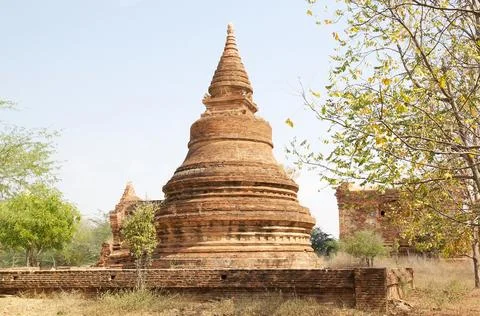 Sin Byu Shin monastic complex, Bagan, Myanmar Stock Photos