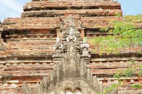 Sin Byu Shin monastic complex, Bagan, Myanmar Stock Photos