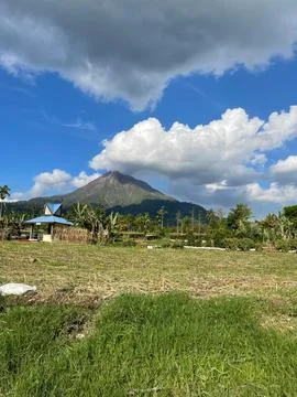 Sinabung Mount, North Sumatra Stock Photos