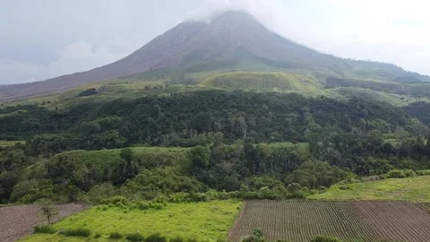 Sinabung Mountain Stock Footage 242465983