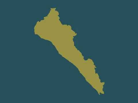 Sinaloa, Mexico. Solid color shape Stock Illustration
