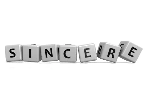 Sincere randam buzzword Stock Illustration