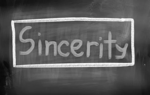 Sincerity concept Stock Illustration