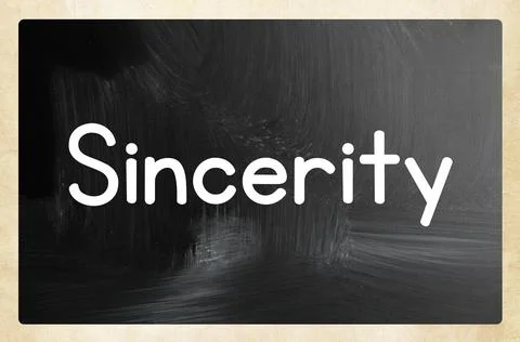 Sincerity concept Stock Photos