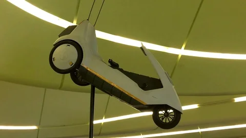 Sinclair C5 - An early electric car from the 1980s Video stock 80817033