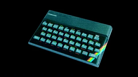Sinclair ZX Spectrum - Game screen - Motion Graphic Stock Footage 45605166