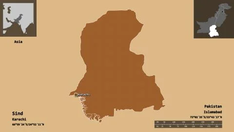Sind, province of Pakistan. Previews. Pattern Stock Illustration
