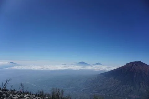 Sindoro mount 스톡 사진