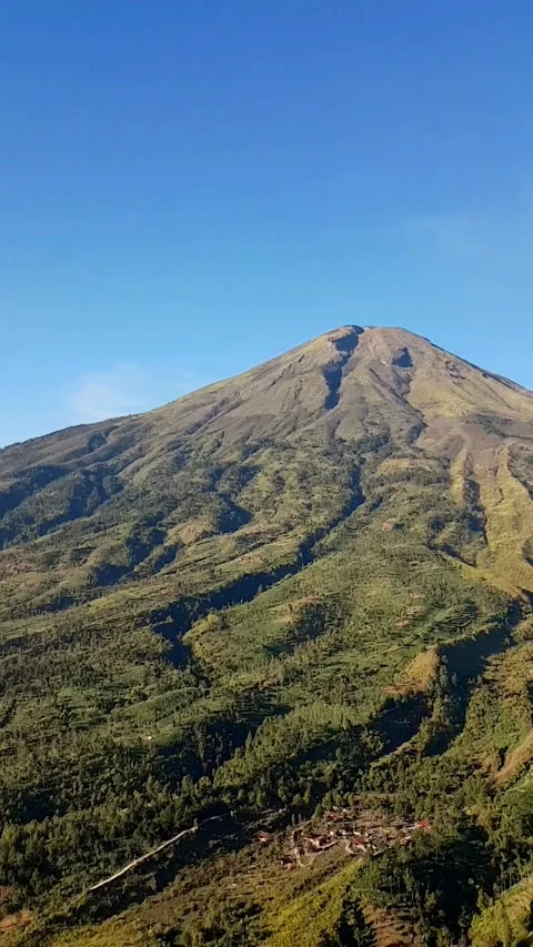 Sindoro Vulcano Mountain Stock Footage 169374821