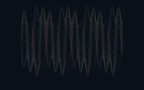 Sine Knot Interlace Abstract Geometric Pattern Background Illustrazione stock