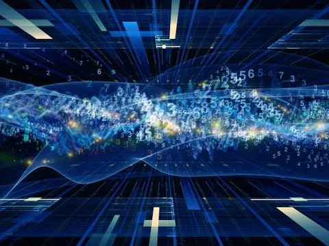 Sine Wave Abstraction Stockillustratie