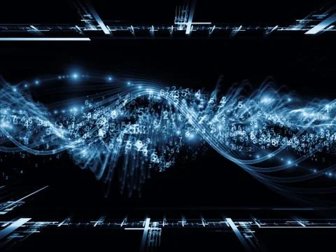 Sine Wave Abstraction Illustrazione stock