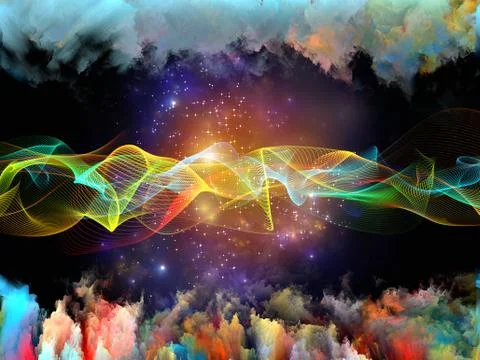 Sine Wave Backdrop Illustrazione stock