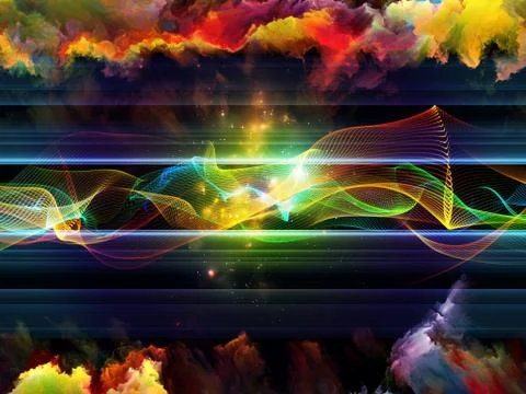 Sine Wave Background Stock Illustration
