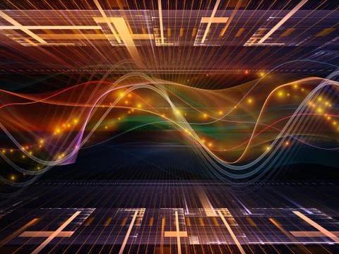 Sine Wave Background Stock Illustration