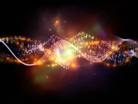 Sine Wave Communications Illustrazione stock
