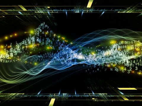 Sine Wave Computing Ilustração Stock