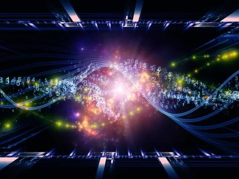 Sine Wave Computing Ilustração Stock