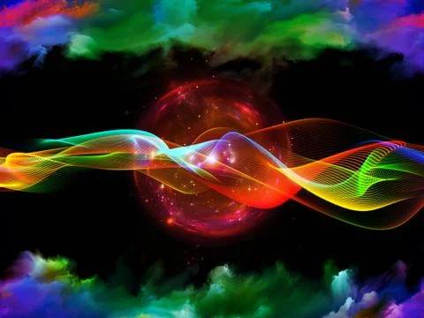 Sine Wave Evolution Stock Illustration