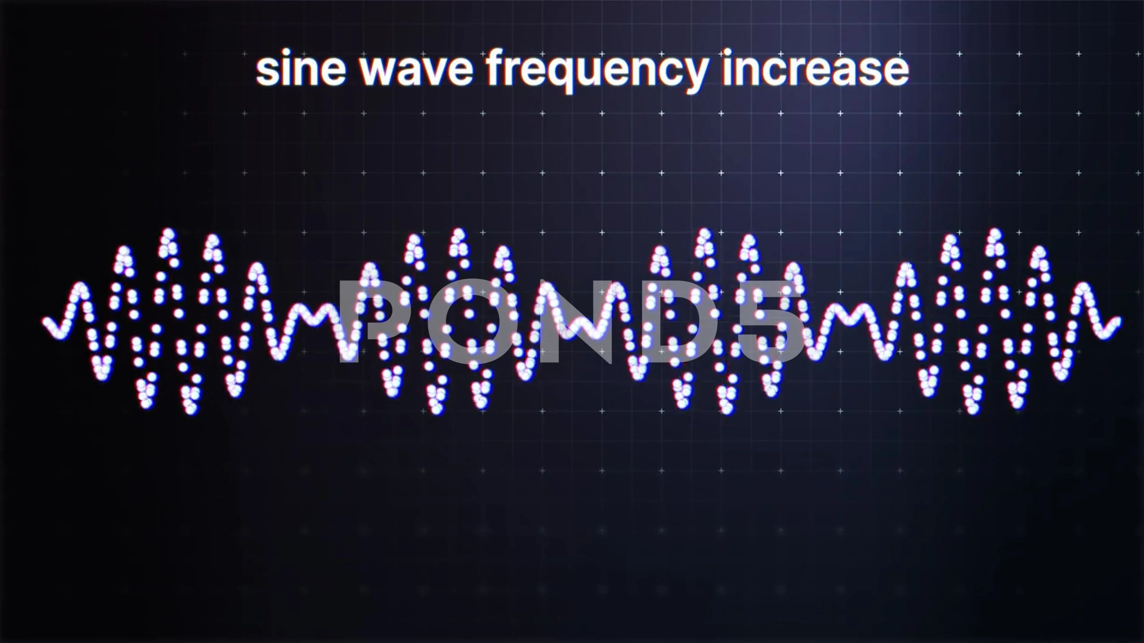 Sine Wave Frequency Increase Animation. ... | Stock Video | Pond5