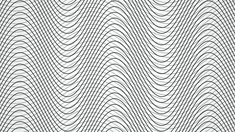 Sine wave line pattern flowing seamless loop motion background Stock Footage 348050041