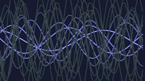 Sine Wave Pattern, Data Visualization and Digital Technology Stock Footage 341851513