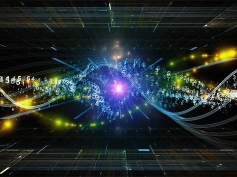 Sine Wave Propagation Illustrazione stock