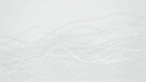 Sine wave thin white lines seamless loop motion background Stockbeeldmateriaal 343898743