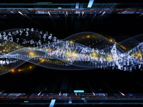 Sine Wave Vision Stock Illustration