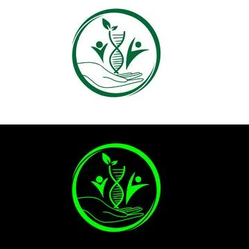 Sinece-circle-leaf-logo Stock Illustration