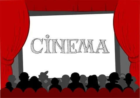 Сinema hall Stock Illustration