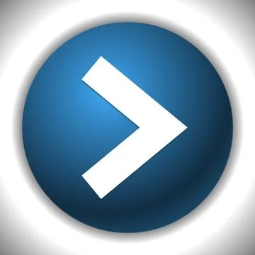 Sing arrow (arrowhead) button or icon. Arrow right. Stock Illustration