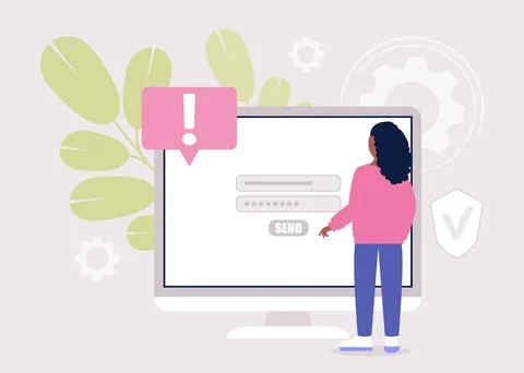 Sing up concept Stock Illustration