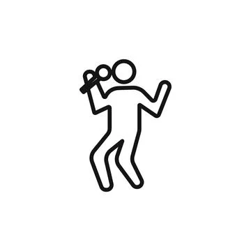 Sing icon logo sign vector outline Stock-Illustration
