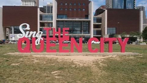 Sing the Queen City Sign Stock-Footage 109072979