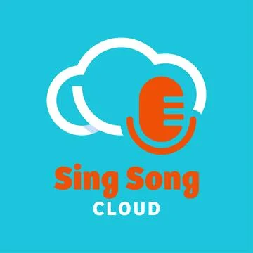Sing Song Cloud Logo Stock Illustration